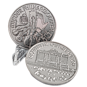 2 pcs of 1 oz 2025 Austrian Platinum Philharmonic Coins – Total 2 oz Platinum