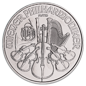 2018 1 oz Austrian Platinum Philharmonic Bullion Coin