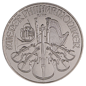 2021 1 oz Austrian Platinum Philharmonic Bullion Coin