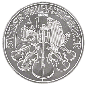 2019 1 oz Austrian Platinum Philharmonic Bullion Coin