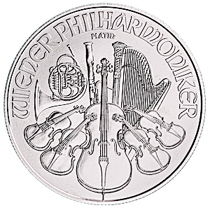 2021 1 oz Austrian Platinum Philharmonic Bullion Coin