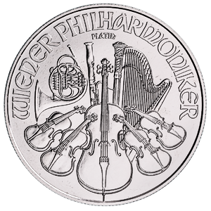 2021 1 oz Austrian Platinum Philharmonic Bullion Coin