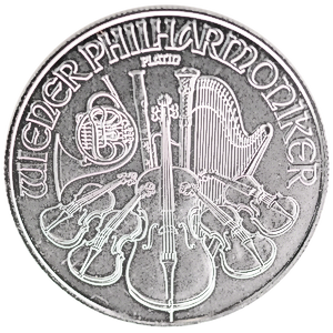 2020 1 oz Austrian Platinum Philharmonic Bullion Coin