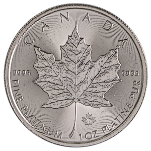 2018 1 oz Canadian Platinum Maple Leaf Bullion Coin