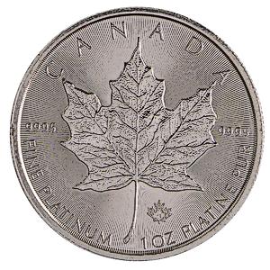 2019 1 oz Canadian Platinum Maple Leaf Bullion Coin