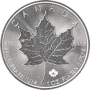 2020 1 oz Canadian Platinum Maple Leaf Bullion Coin