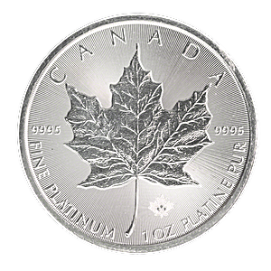 2017 1 oz Canadian Platinum Maple Leaf Bullion Coin