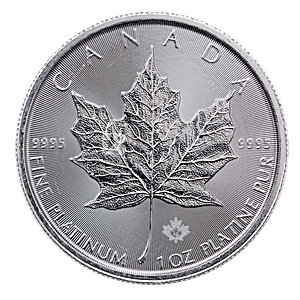 Canadian Platinum Maple Leaf 2018 - 1 oz 