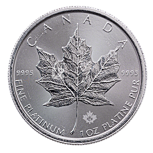 2018 1 oz Canadian Platinum Maple Leaf Bullion Coin