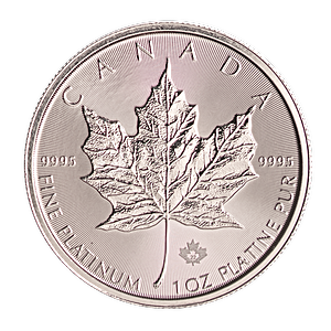 Canadian Platinum Maple Leaf 2022 - 1 oz 