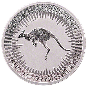 2019 1 oz Australian Platinum Kangaroo Bullion Coin