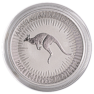 2021 1 oz Australian Platinum Kangaroo Bullion Coin