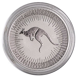 2021 1 oz Australian Platinum Kangaroo Bullion Coin
