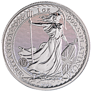 2026 1 oz United Kingdom Platinum Britannia Bullion Coin