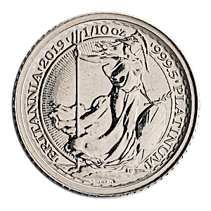 2019 1/10 oz United Kingdom Platinum Britannia Bullion Coin