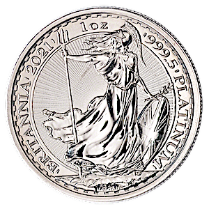 2021 1 oz United Kingdom Platinum Britannia Bullion Coin