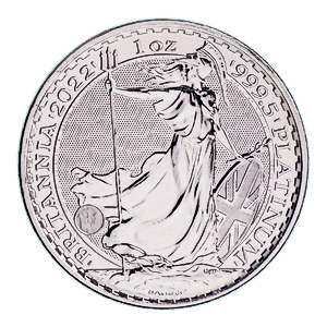 2022 1 oz United Kingdom Platinum Britannia Bullion Coin