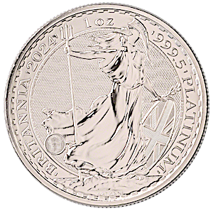 2024 1 oz United Kingdom Platinum Britannia Bullion Coin