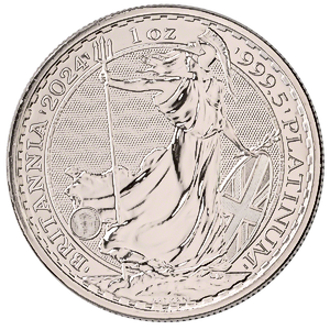 2024 1 oz United Kingdom Platinum Britannia Bullion Coin