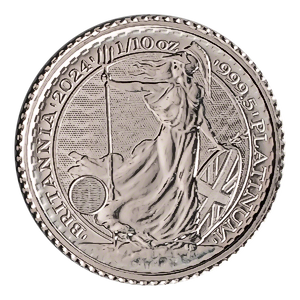 2024 1/10 oz United Kingdom Platinum Britannia Bullion Coin