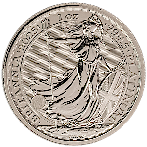 2025 1 oz United Kingdom Platinum Britannia Bullion Coin