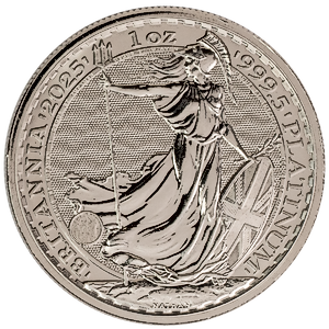 2025 1 oz United Kingdom Platinum Britannia Bullion Coin