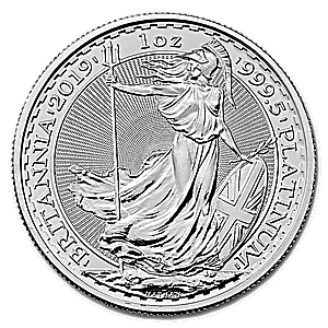2019 1 oz United Kingdom Platinum Britannia Bullion Coin