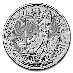 2019 1 oz United Kingdom Platinum Britannia Bullion Coin
