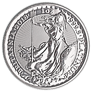 2018 1 oz United Kingdom Platinum Britannia Bullion Coin