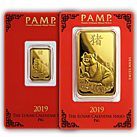 PAMP Lunar Series Gold Bars PAMP Lunar Series Gold Bars