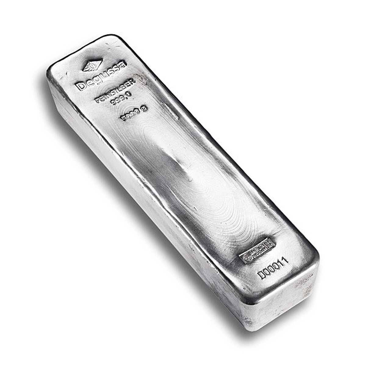 Degussa Silver Bar - 5 kg - BullionStar Singapore