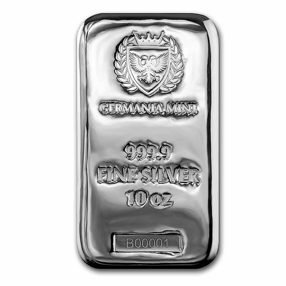 Buy 10 oz Germania Mint Silver Bullion Bar