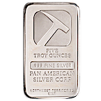 Buy 5 oz Pan American Silver Bullion Bar