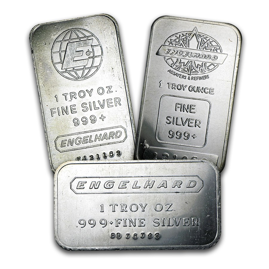 Engelhard Corporation Silver Bar 1 Oz Bullionstar