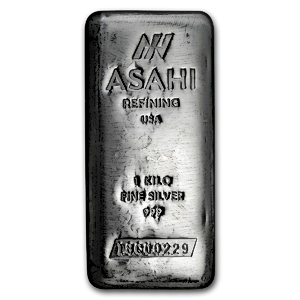 1 Kilogram Asahi Silver Bullion Bar