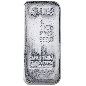 1 kilogram UBS Swiss Silver Bar