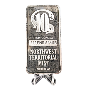 1 pc of 10 oz NWT Mint Silver Bars - Total 10 oz Silver