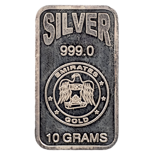 10 Gram Emirates Silver Bullion Bar (Pre-Owned in Good Condition)