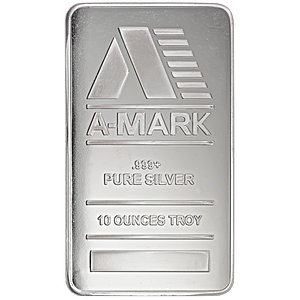 10 oz A-Mark Silver Bullion Bar