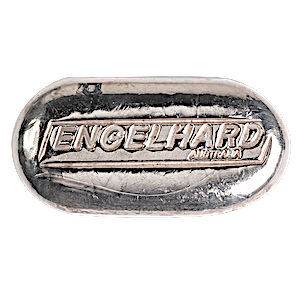 2 oz Engelhard Cast Silver Bullion Bar