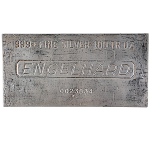 100 oz Engelhard Silver Bullion Bar