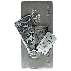 1 oz Silver Bullion Bar - Various LBMA Brands