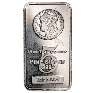 5 oz Morgan Silver Bullion Bar