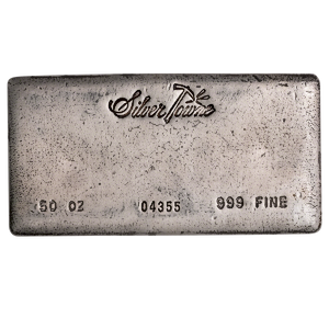 50 oz Silver Bullion Bar - Various Non-LBMA Brands