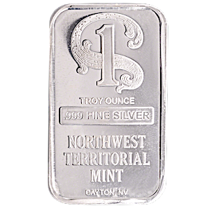 1 oz NWT Mint Silver Bullion Bar (Pre-Owned in Good Condition)