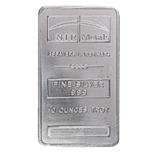 10 oz NTR Metals Silver Bullion Bar