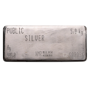 5 Kilogram Nadir Refinery Silver Bullion Bar - Public Silver