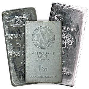 Silver Bar - Various Brands - Non LBMA - 1 kg