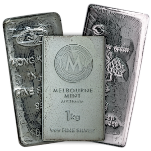 1 Kilogram Silver Bullion Bar - Various Non-LBMA Brands