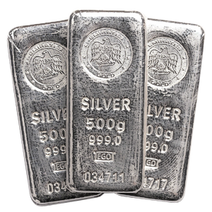500 Gram Silver Bullion Bar - Various Non-LBMA Brands